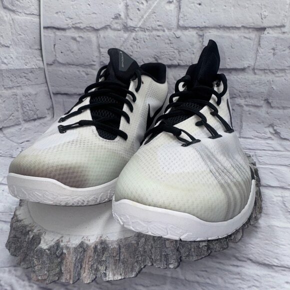 Nike Hyperchase TB Basketball Shoes Mens Size 13 Black & White Sneakers EUC - Picture 2 of 11